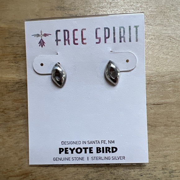 Peyote Bird Earrings Free Spirit silver cat designed in Santa Fe NWT - Picture 1 of 4
